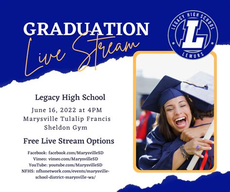 Legacy High School Graduation Live Stream Options | Legacy High School