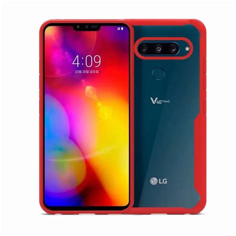 For Lg V Case Soft Silicone Transparent Pc Armor Shockproof