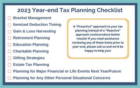 Special Tax Report Proactive Year End Planning For 2023 And Beyond