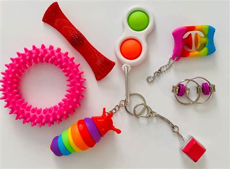 Sensory Fidgit Bundle Anxiety Reducing Key Charm Bundle Fidgit