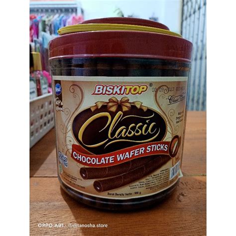 Jual Wafer Roll Biskitop Classic Astor Coklat Toples 500 Gr Shopee