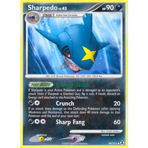 [No.319 /Sharpedo] Pokemon card (*not genuine product*) | Shopee Malaysia