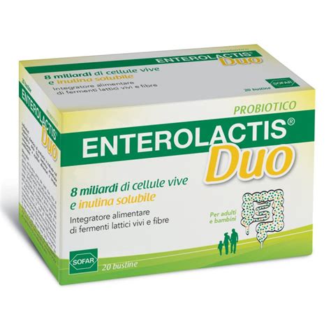 Enterolactis Duo Integratore A Base Di Fermenti Lattici Vivi Bustine