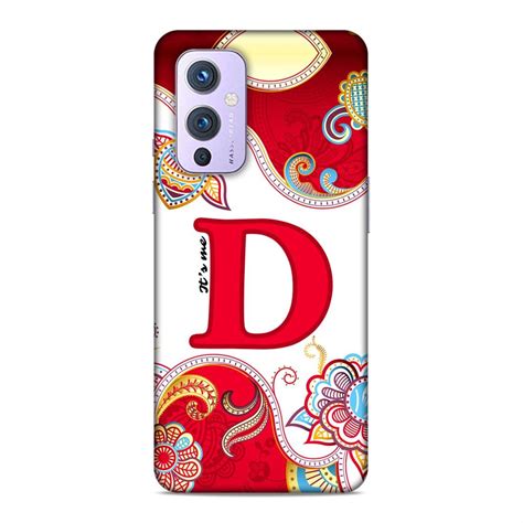 LETAPS Printed Mobile Back Hard Case Cover For OnePlus 9 D Letter D