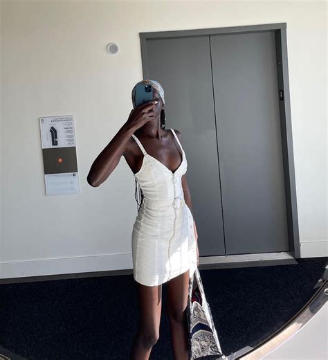 Adut Akech Bior auf Instagram: „Good day 🤍“ | White dress, Fashion, Dress