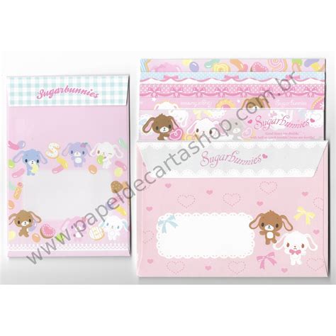 Ano Kit Conjuntos De Papel De Carta Sugarbunnies Sanrio