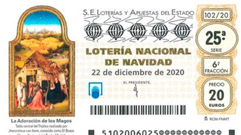 Qué elementos contiene un décimo de Lotería de Navidad