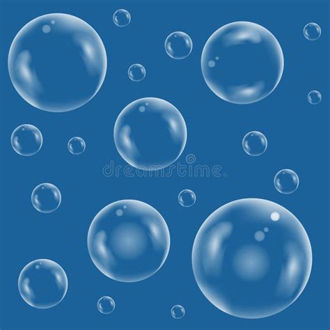 Set Of Water Bubble Stock Vector Illustration Of Element