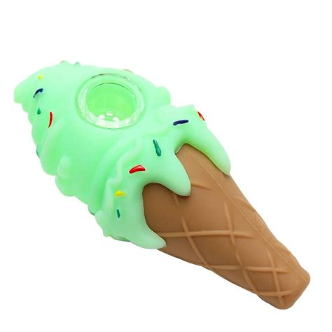 Silicone Ice Cream Cone Hand Pipe Smoke City Sc Inc