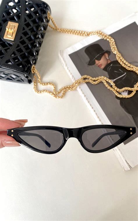 Emery Cat Eye Sunglasses In Black Ikrush