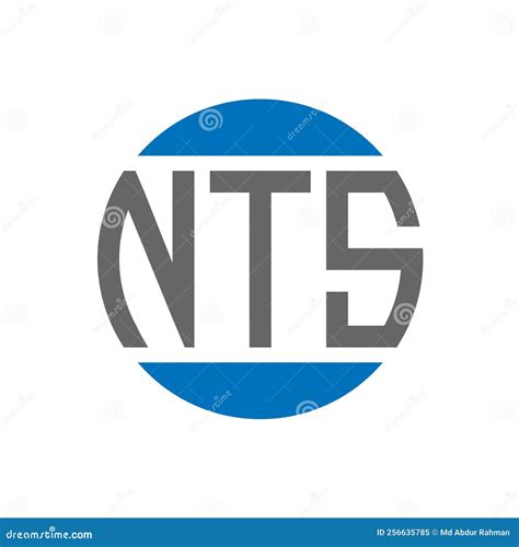 NTS Letter Logo Design on White Background. NTS Creative Initials Circle Logo Concept Stock ...