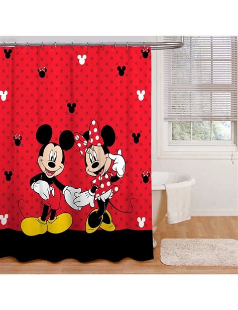 Disney Mickey And Minnie Mouse Classic Shower Curtain Crossroads