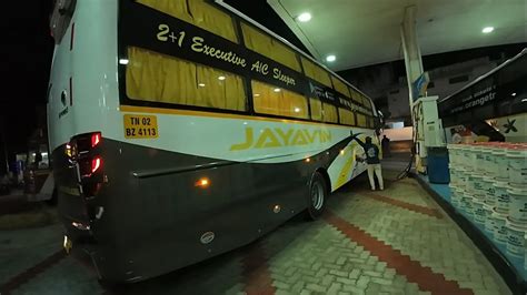 Jayavin Travels Trivandrum To Pondicherry Sleeper Bus Ride Trivandrum