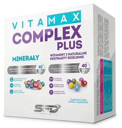 Vitamax Complex PLUS SFD X 60 Tablets 60 Tablets UK Medicine