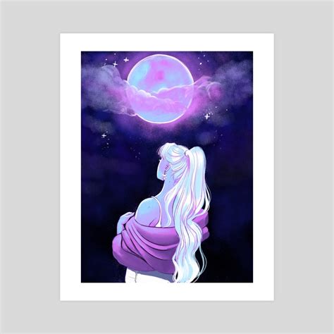 Full Moon Blessing An Art Print By Kristin Patoni Inprnt