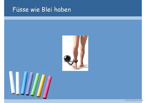 Redewendungen mit Körperteilen Deutsch DAF powerpoints