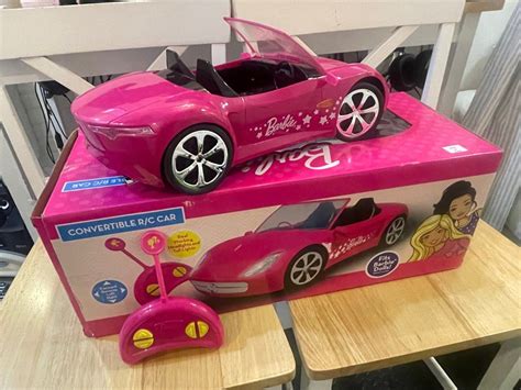 BARBIE ( remote control ) CONVERTIBLE SPORTS CAR MATTEL, Hobbies & Toys, Toys & Games on Carousell