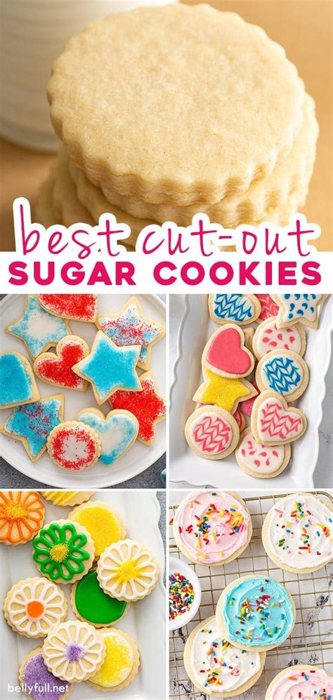 Cut Out Sugar Cookies {no Chill Perfect For Decorating } Belly Full Cutout Sugar Cookies