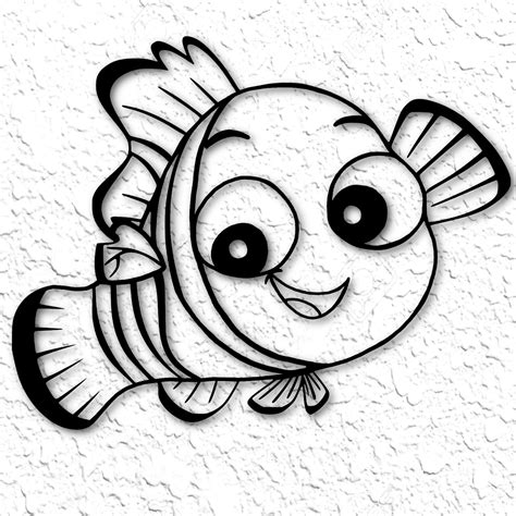 Archivo Stl Disney Pixar Finding Nemo Arte De La Pared Encontrar Dory
