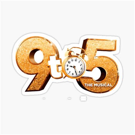 "9 to 5 the musical logo" Sticker by Leyzel | Redbubble