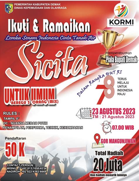 Lomba SICITA Meriahkan HUT RI Ke 78 Tahun