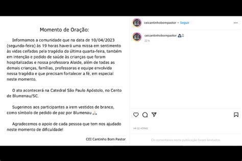 CEI Cantinho Bom Pastor Anuncia Missa Nesta Segunda Feira 10 Na