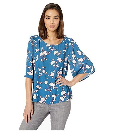 B Collection By Bobeau Bette Flutter Sleeve Smocked Top At