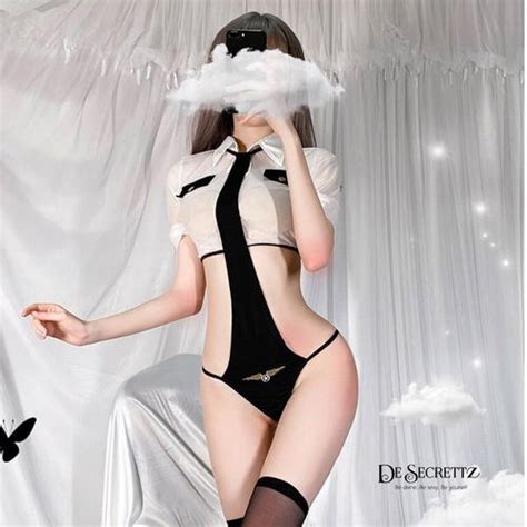 Promo DeSecrettz PILOT 01 Sexy Costume Lingerie Baju Tidur Wanita Dewasa Model Sexy Pilot