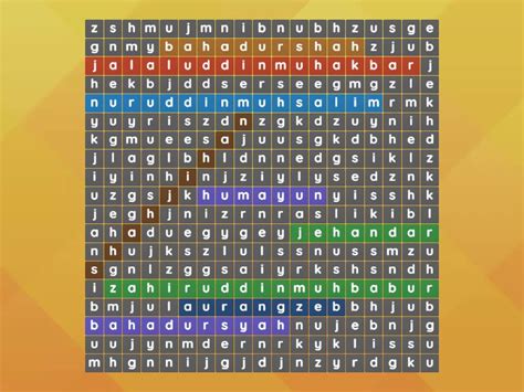 Strategi Dan Kebijakan Pemerintahan Daulah Mughal Wordsearch