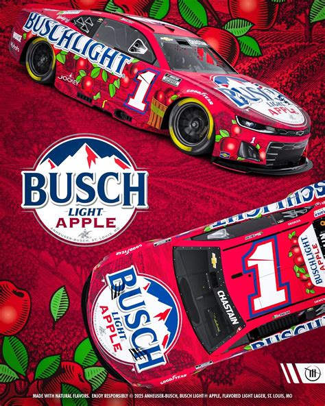 Ross Chastain reveals Busch Light Apple paint scheme for NASCAR’s