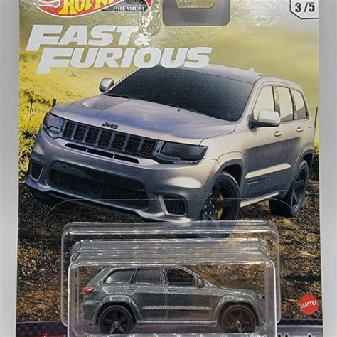 Hot Wheels Premium Fast Furious Jeep Grand Cherokee Trackhawk Slot Collectibles