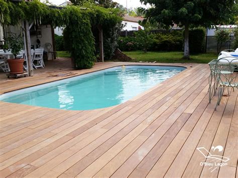 Terrasse De Piscine En Bois Ipé Avec Angles Arrondis