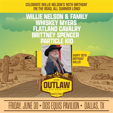 Outlaw Music Festival in Dallas at Dos Equis Pavilion