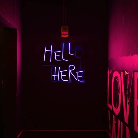 Hello There Hell Here Neon Signcustom Halloween Led Signspooky Party