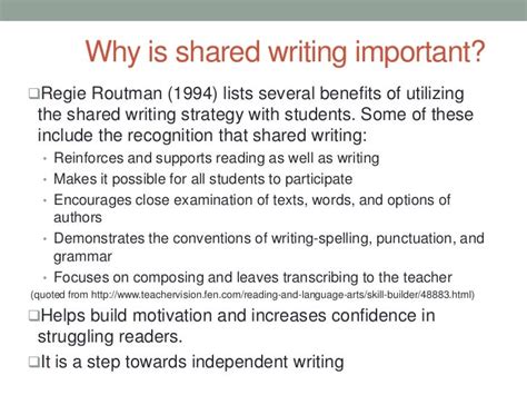 Shared Writing