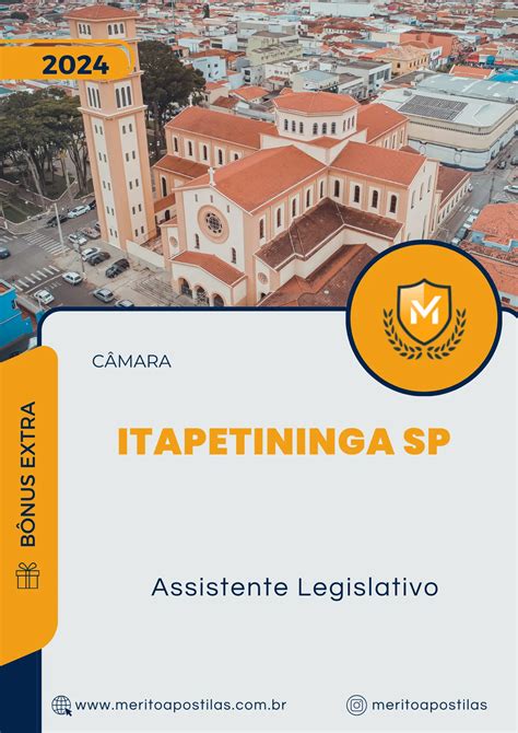 Apostila Assistente Legislativo Câmara de Itapetininga SP 2024 Mérito