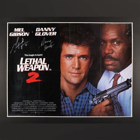 Lot 271 Poster Live Auction Mel Gibson And Danny Glover Autographed