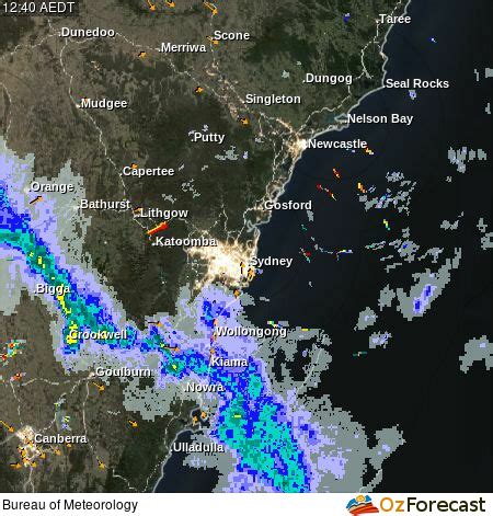 Oz Forecast - Gosford Radar, Forecast, Tides and Weather Stations