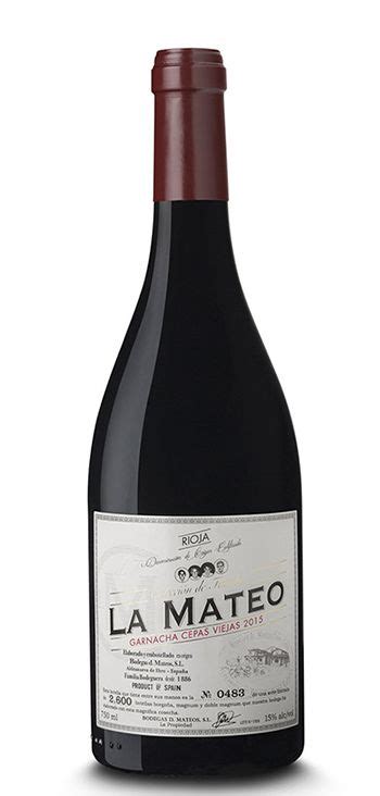 Vino Tinto La Mateo Cepas Viejas Garnacha Comprar Vino Online D O