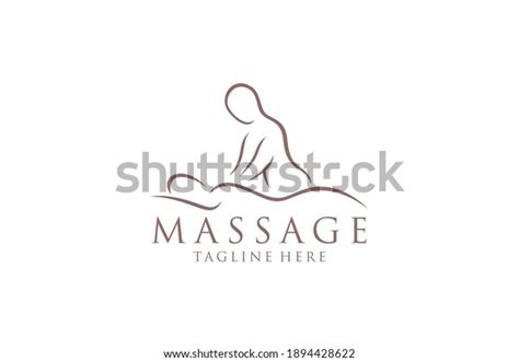 Body Massage Logo Vector Illustration Stock Vector Royalty Free