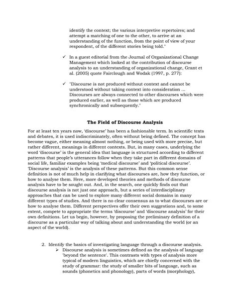 SOLUTION Linguistic Stylistic And Discourse Analysis Studypool