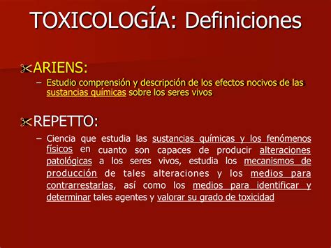 Sesion 1 2 Toxicologia Generalidades Ppt