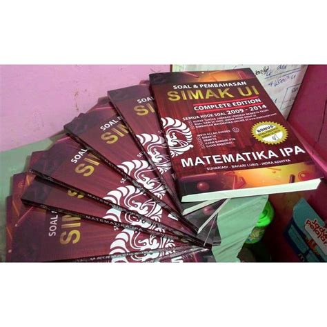 Jual Buku Soal Dan Pembahasan Simak Ui Matematika Ipa Complete Edition