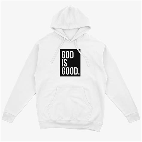 God Is Good White Unisex Hoodie Christian Apparel Godisgoodbrand