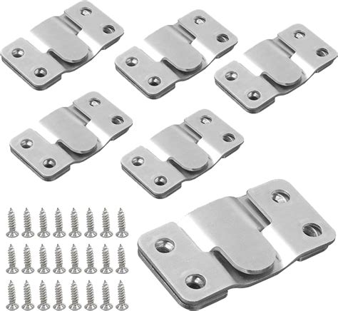 Flush Concealed Mount Bracket 6 Pairs Interlocking Hang Buckle Heavy