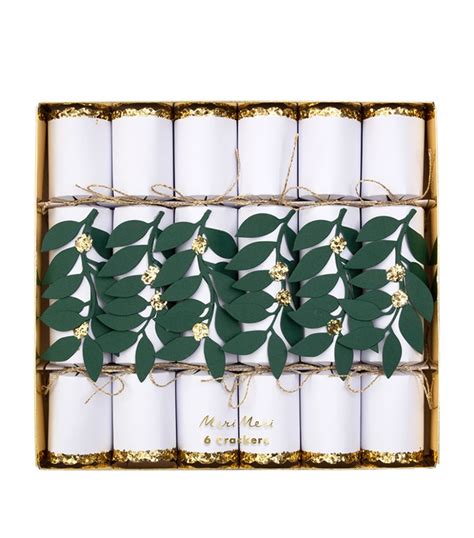 Meri Meri Mistletoe Christmas Crackers Set Of 6 Harrods US