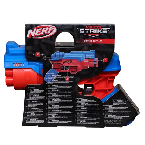 Nerf Alpha Strike Boa Rc 6 Dart Blaster With 6 Dart Rotating Drum Fire 6 Darts In A Row