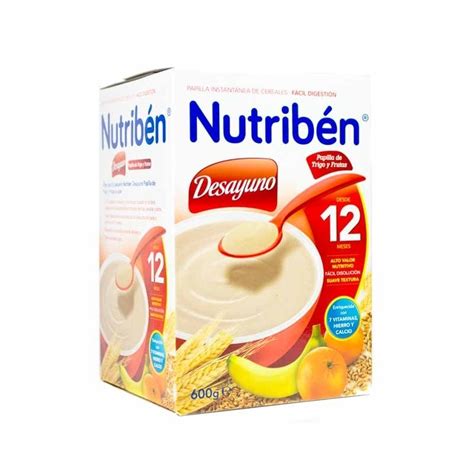 Nutribén Desayuno Papilla Trigo y Frutas 600g