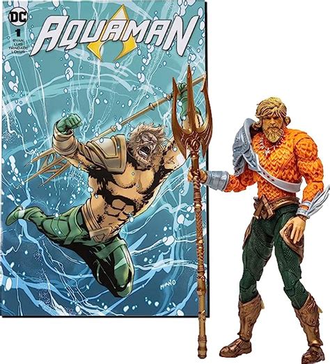 Amazon Mcfarlane Toys Dc Direct Page Punchers Aquaman In Action