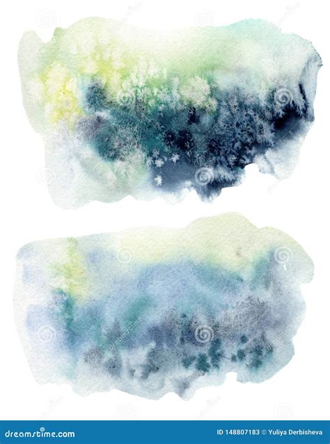 Watercolor Underwater Background Hand Painted Sea Or Ocean Abstract